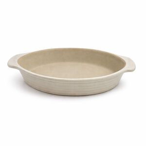 Pampered Chef Family Heritage Stoneware Mini Oval Baker Vanilla Glazed No Box